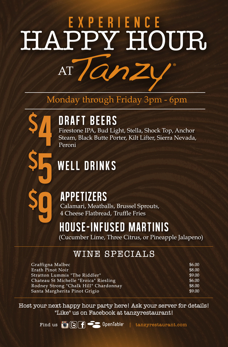 Scottsdale Tanzy Happy Hour